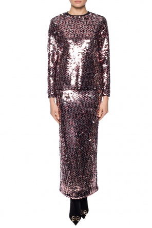 Sequinned skirt with vent, zdjęcie 2 Sequinned skirt with vent od McQ Alexander McQueen